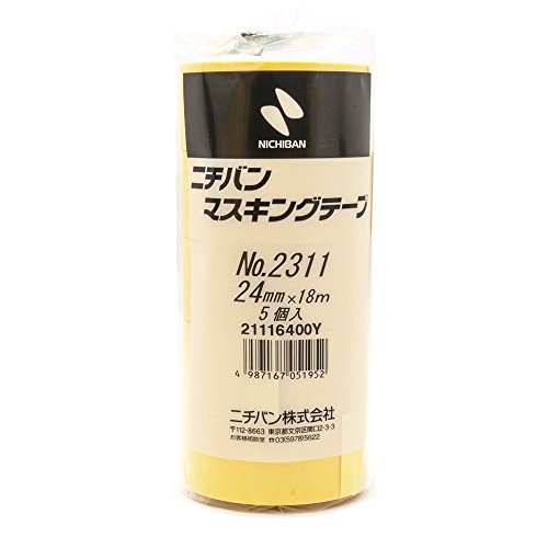 Amazon | ニチバン マスキングテープ 車両用 50巻入 24mm×18m 2311H